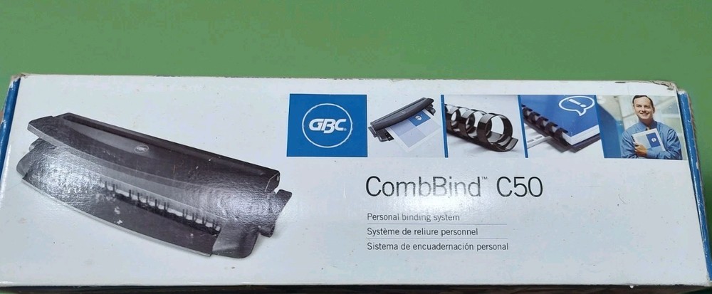 GBC CombBind C50 Personal Binding System with original box + Book Spirals!