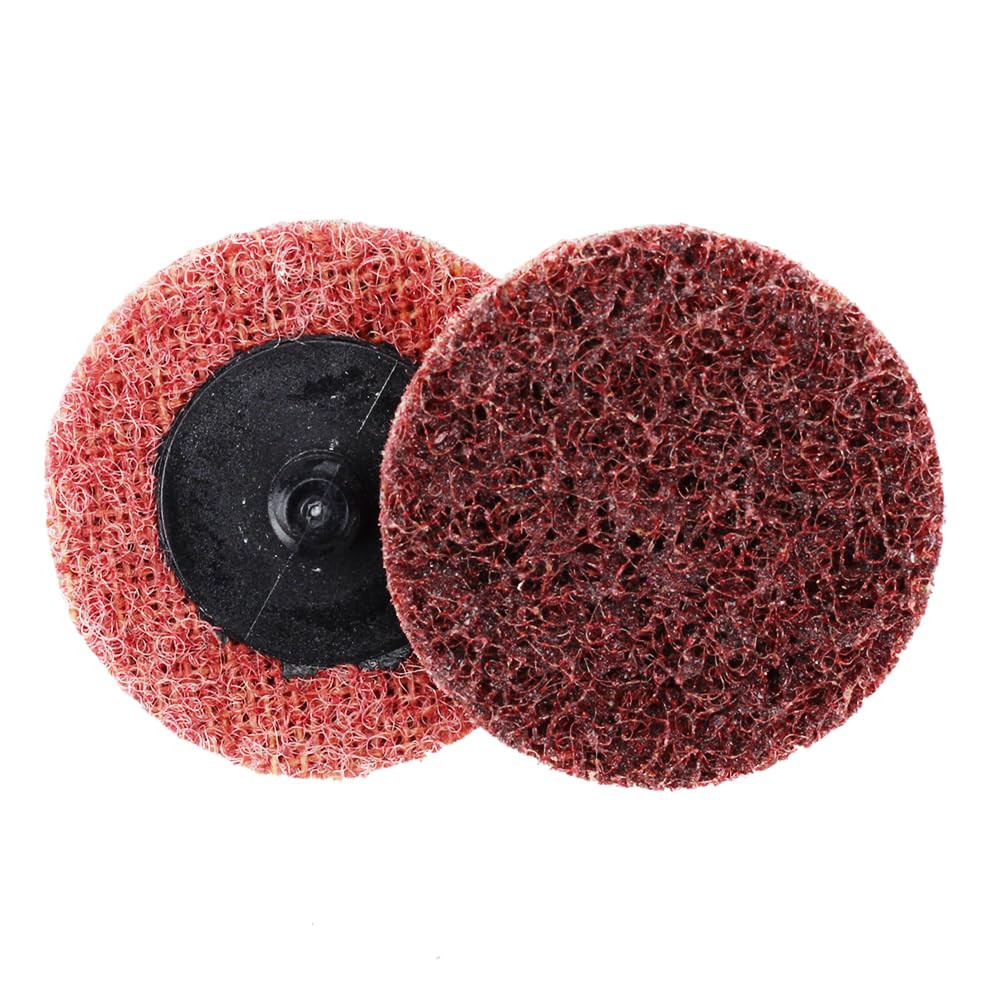 Surface Conditioning Quick Change Discs, 2" Red (Medium) Prep Pad - 25 Pack