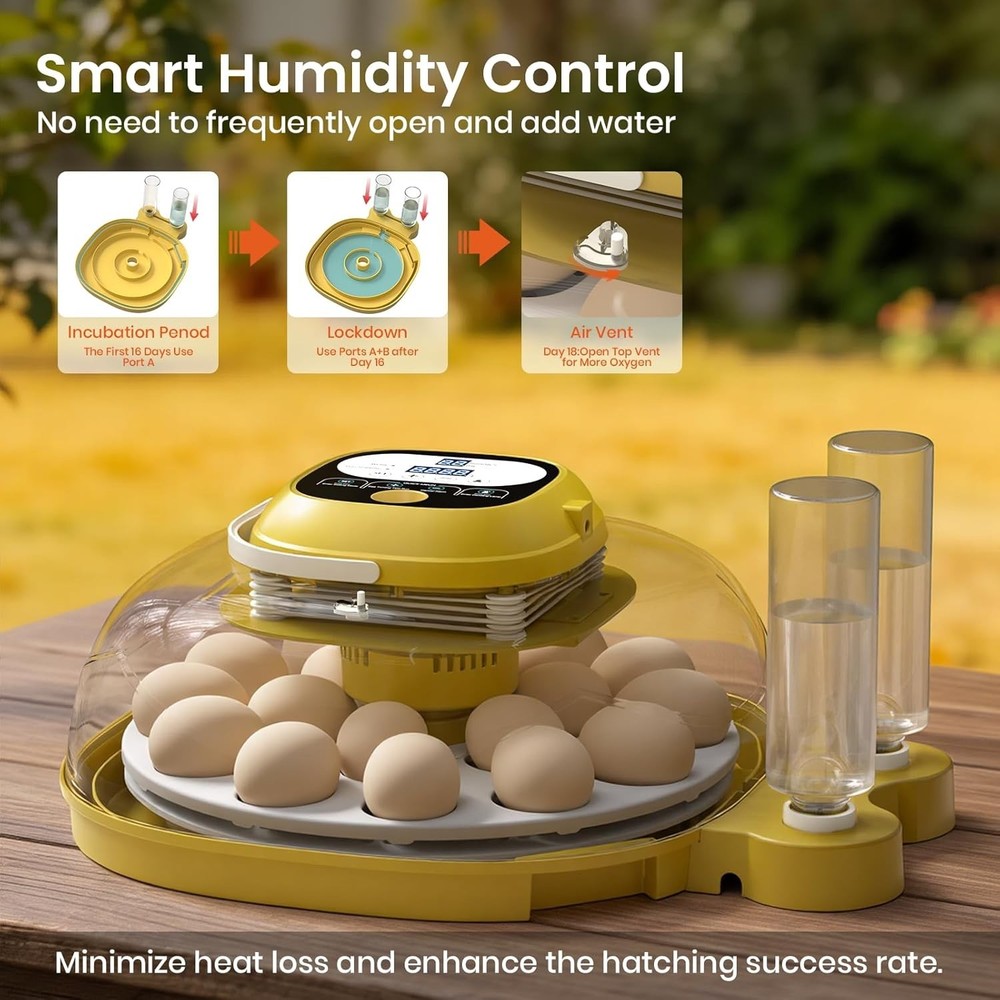 Egg Incubators for Hatching Eggs with Automatic Egg Turning & Humidity Control