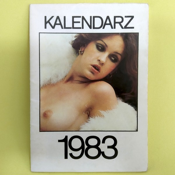 Retro Erotic Folding CALENDAR 1983-1984