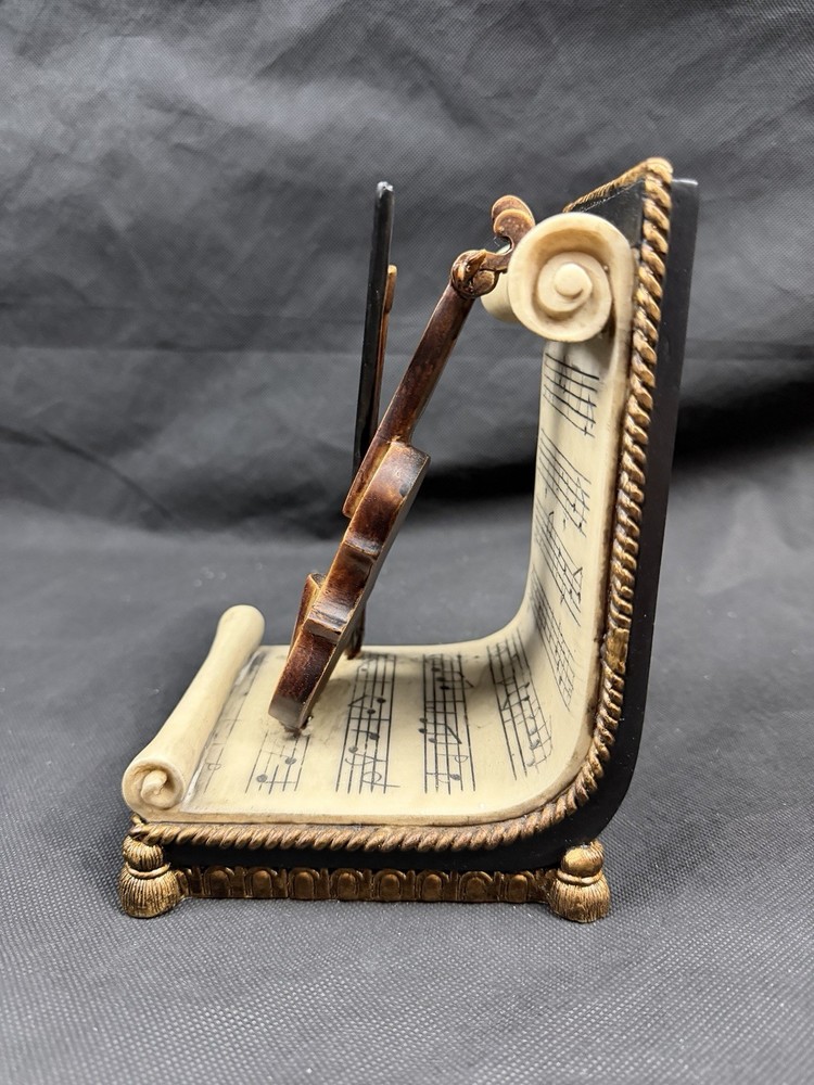 Classical Violin/Cello Sheet Music Bookend - Excellent Condition