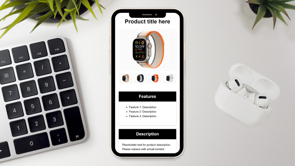 Ebay Professional Custom Listing Template | Gallery | Product Listing