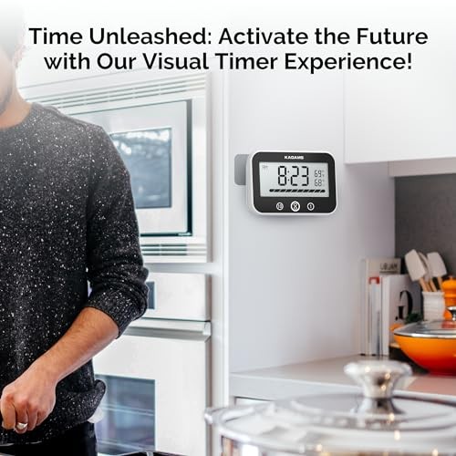 Shower Timer Clock Waterproof Bathroom Timer – Digital Wall Clock with