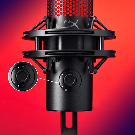 HyperX QuadCast 2 – USB Microphone for Gaming PC, Streaming and Podcasting Black