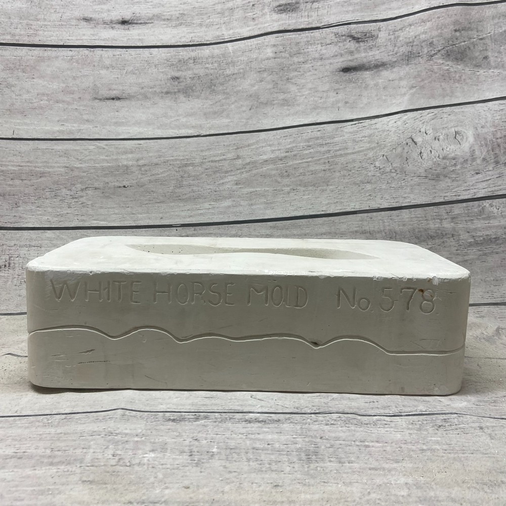 White Horse Ceramic Casting Mold Double Holly Dish #578