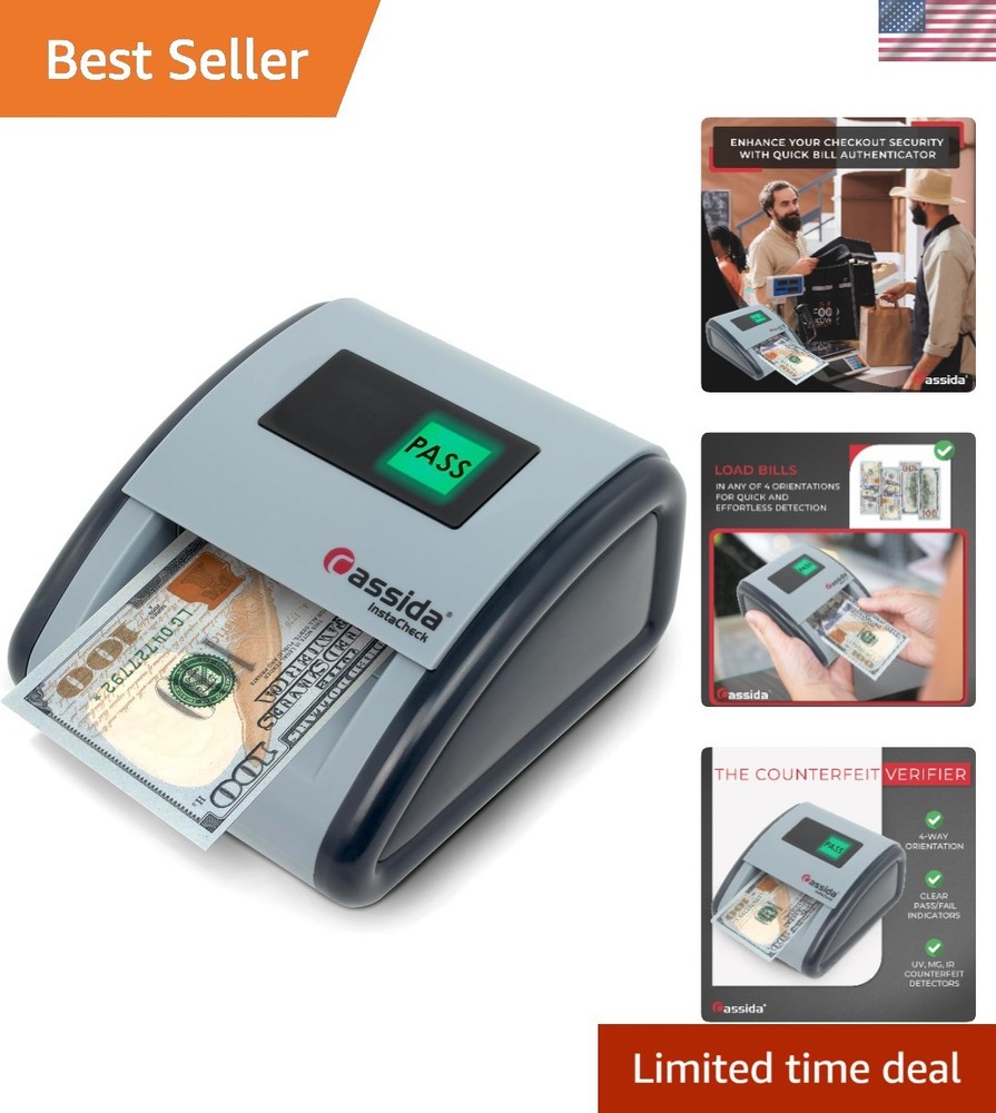 InstaCheck Compact Automatic Counterfeit Detector with Multi-Sensor Technology