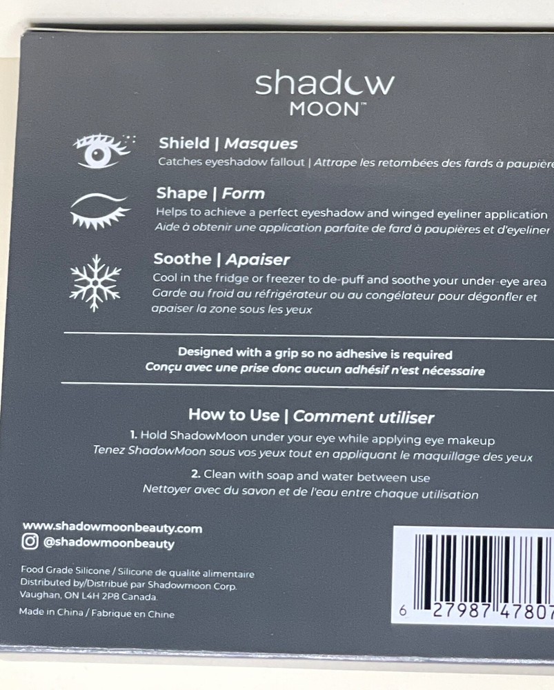 Shadow Moon Silicone Reusable Shadow Shield NIB Pink
