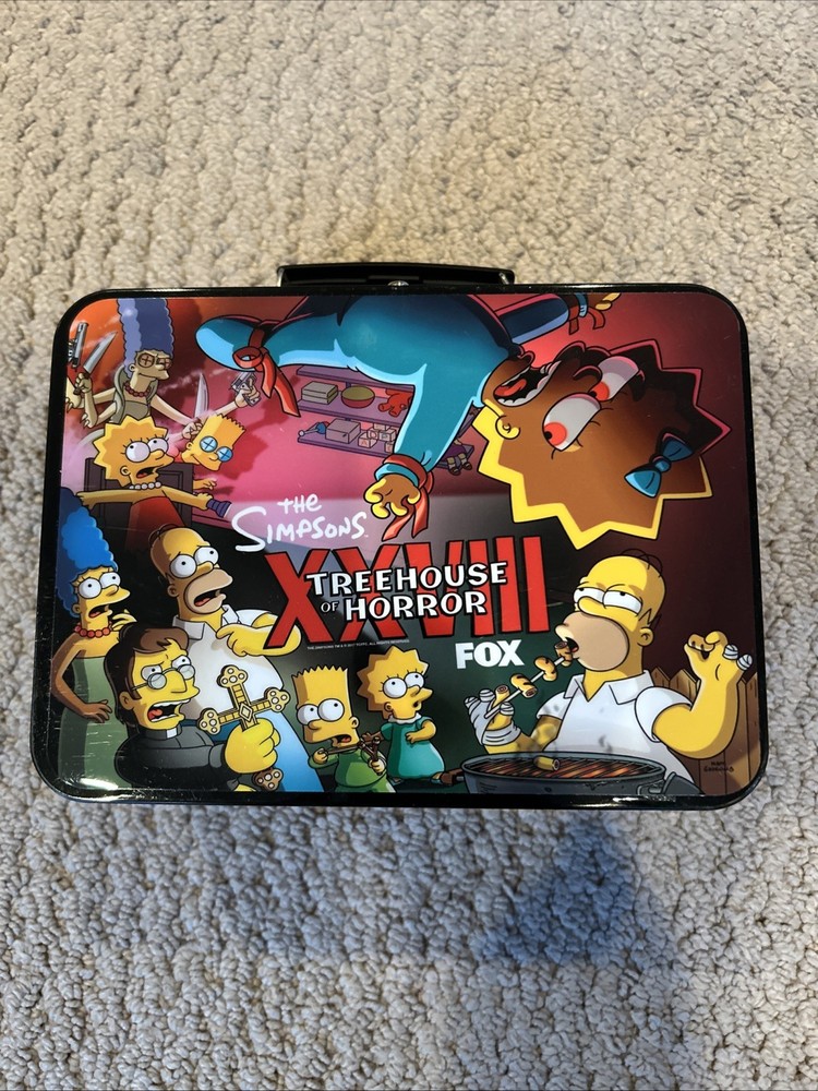 simpsons metal lunch box