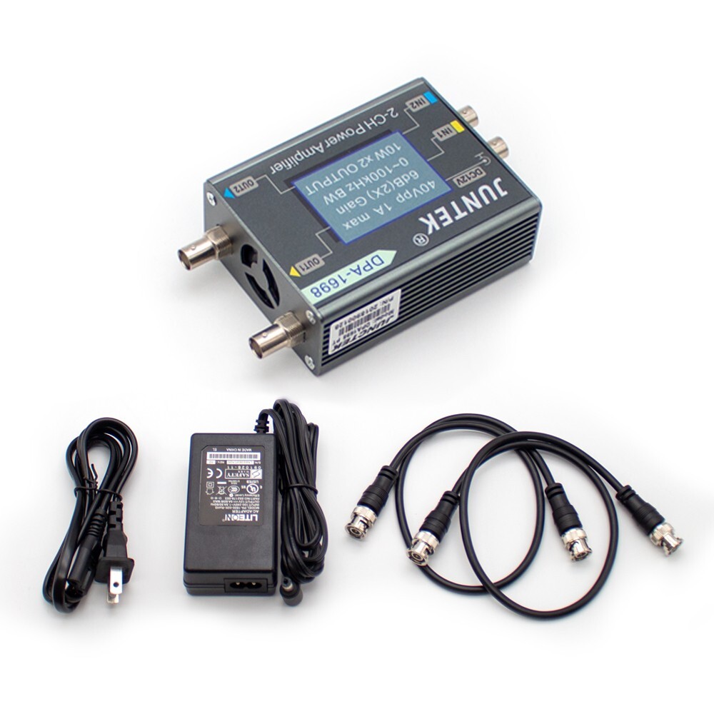 Dual Channel DDS Signal Source Function Signal Generator Power Amplifier 0-40V