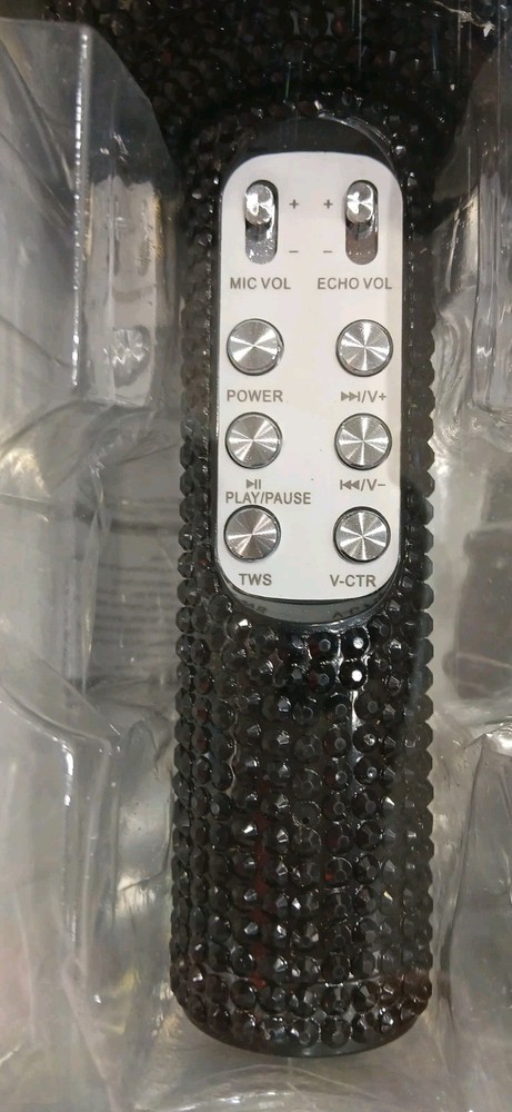 Bling Edition Bluetooth Karaoke Microphone with Speakers