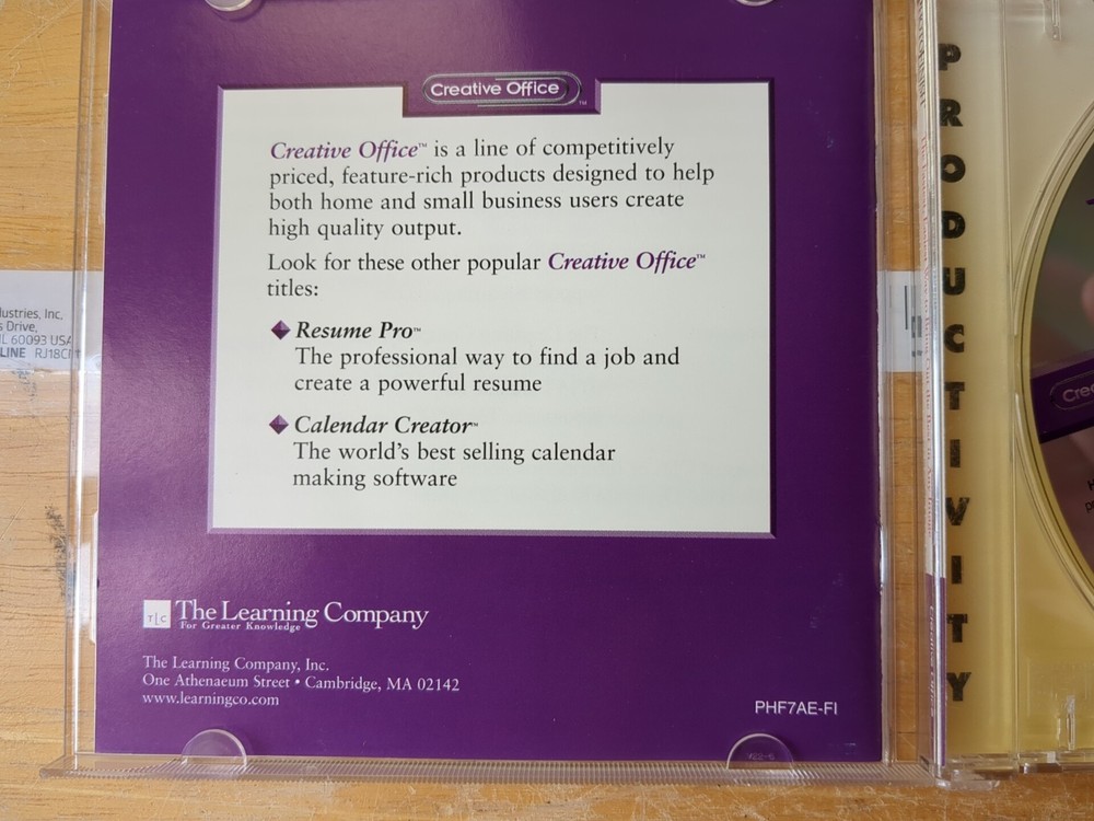 Creative Office Photo Finish Version 4.1 CD Image Editing & Paint Tools