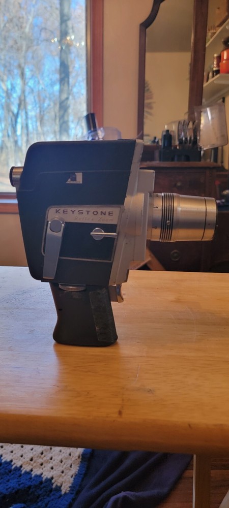 Vintage Keystone K107 8mm Projector+ K811 8mm Camera Bundle both work