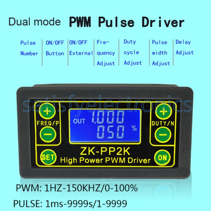 PWM DC 3.3~30V Motor Speed Controller regulator Adjustable Pulse Frequency Duty