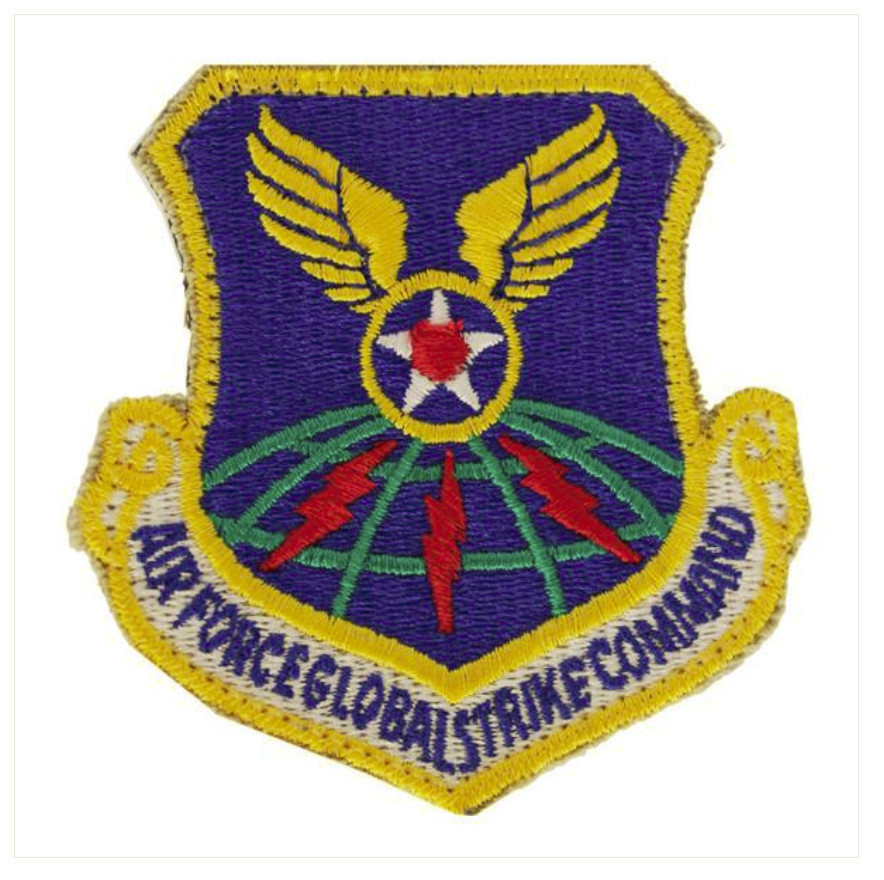 Vanguard AIR FORCE PATCH: GLOBAL STRIKE COMMAND - COLOR WITH HOOK CLOSURE
