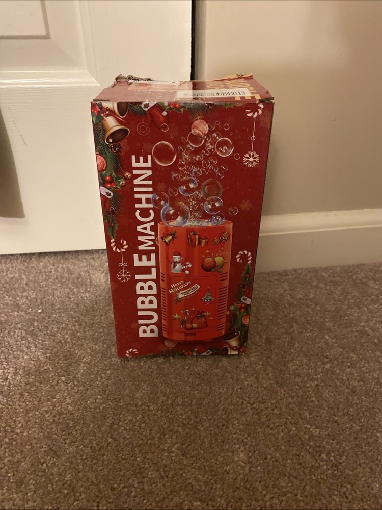 Fireworks Bubble Machine With 80ml Bubble Solution, Portable Automatic Bubbles