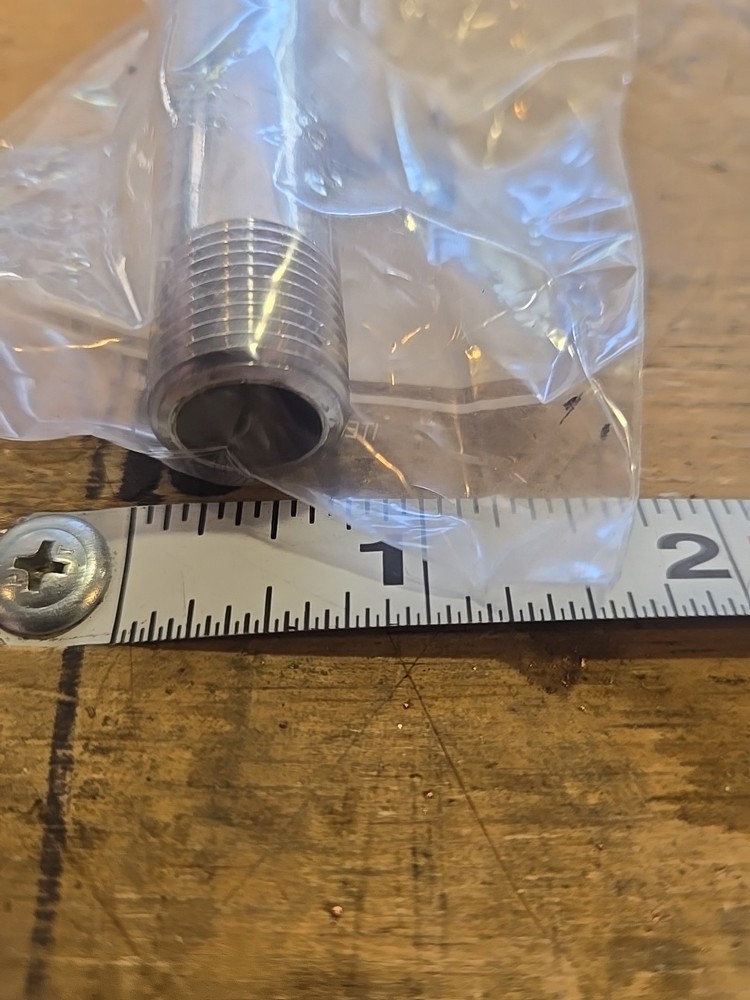 3/8"×3" Chrome Nipple