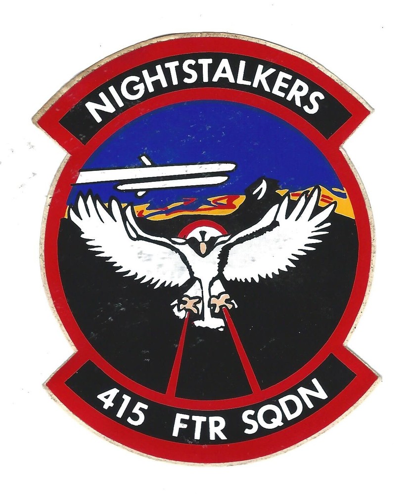 90's 415th FIGHTER SQUADRON vinyl sticker