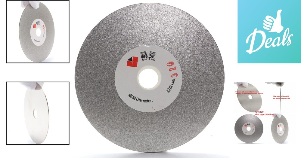 4 Inch Diamond Coated Flat Lap Disk - Essential for Precision Lapidary Use