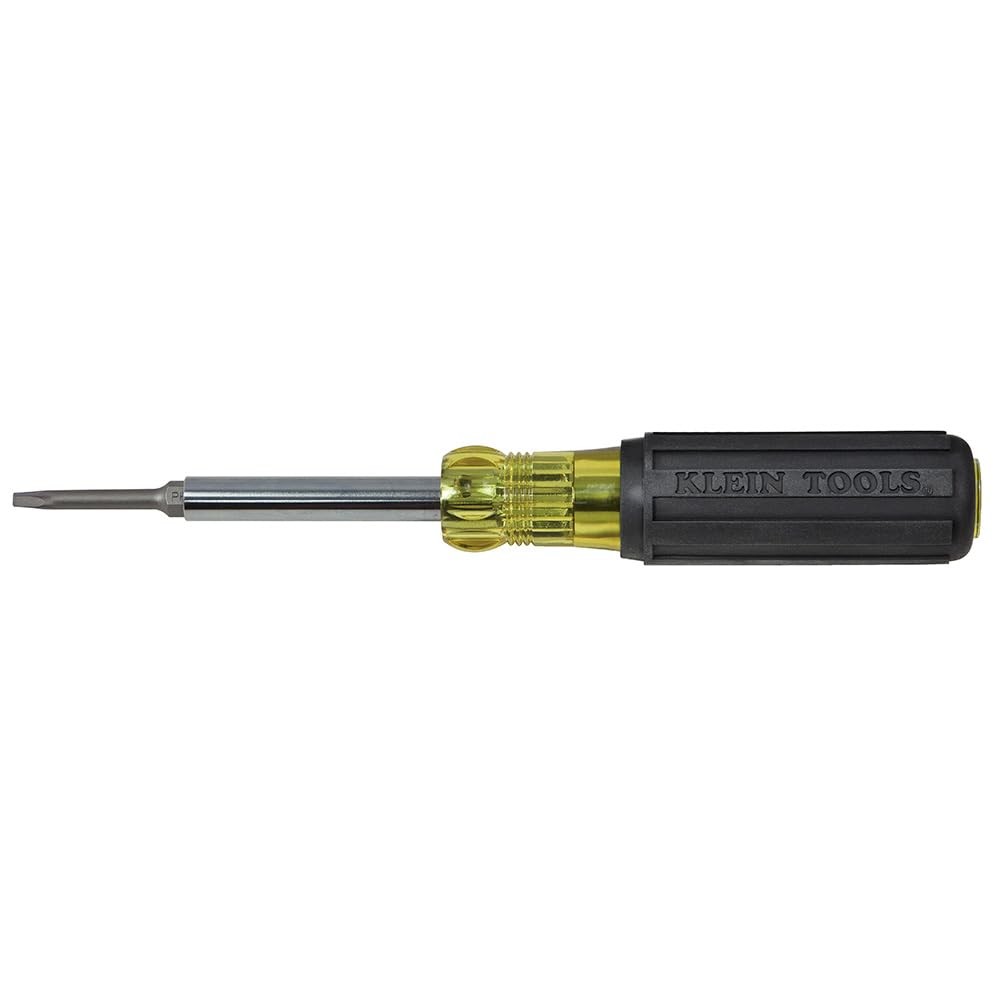Klein Tools 32560 Multi-Bit Screwdriver / Nut Driver, Extended Reach 6-in-1