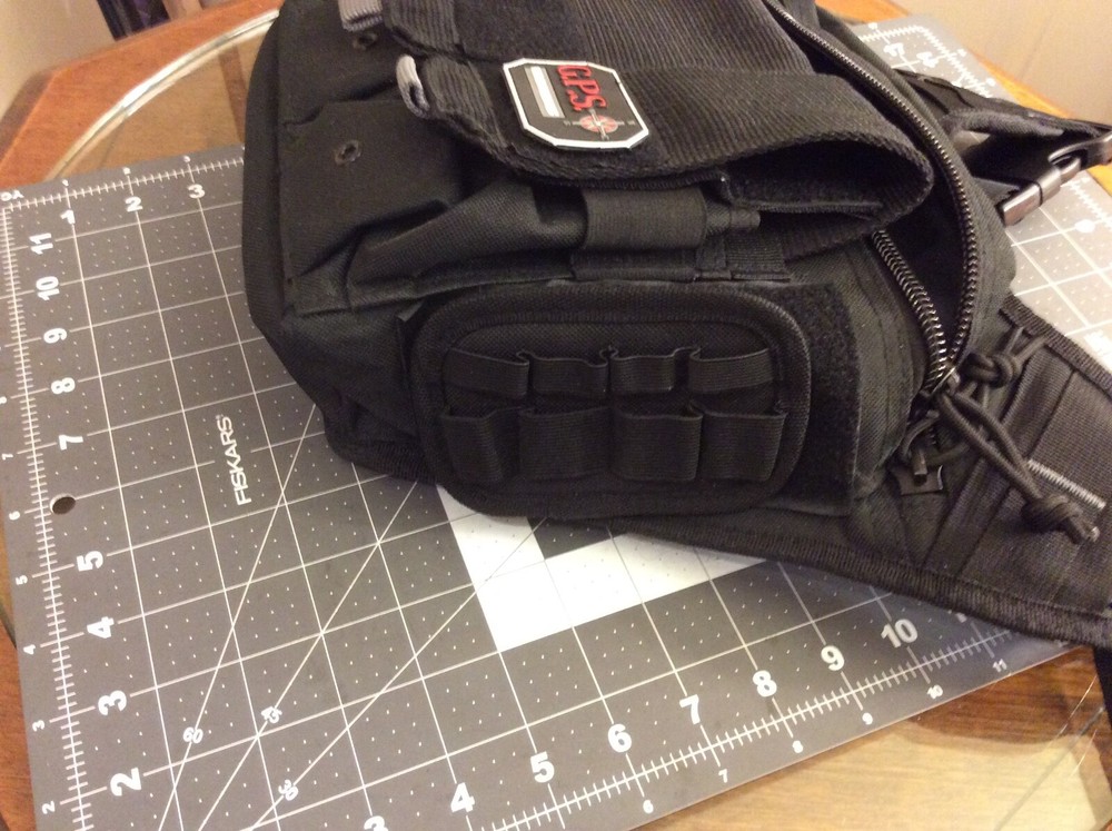 G Outdoors Black Tactical Rapid Deployment Pack Durable Sling Backpack