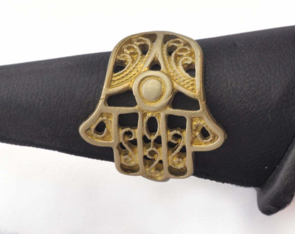 Hand Adjustable Ring Raw brass (18.5mm 8.5US inner size - Adjustable ) 3718