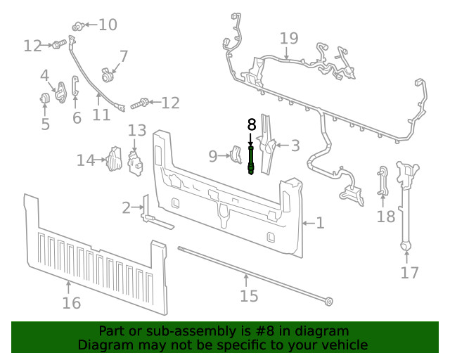 Genuine GM Support Strut 85615852