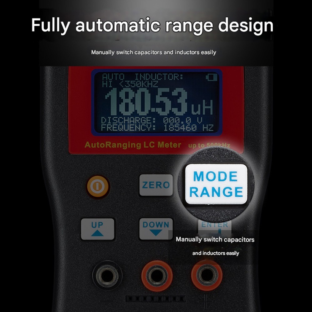 MLC500 Auto Range LCR Capacitance Inductance Meter Digital Capacitance TesterhOX