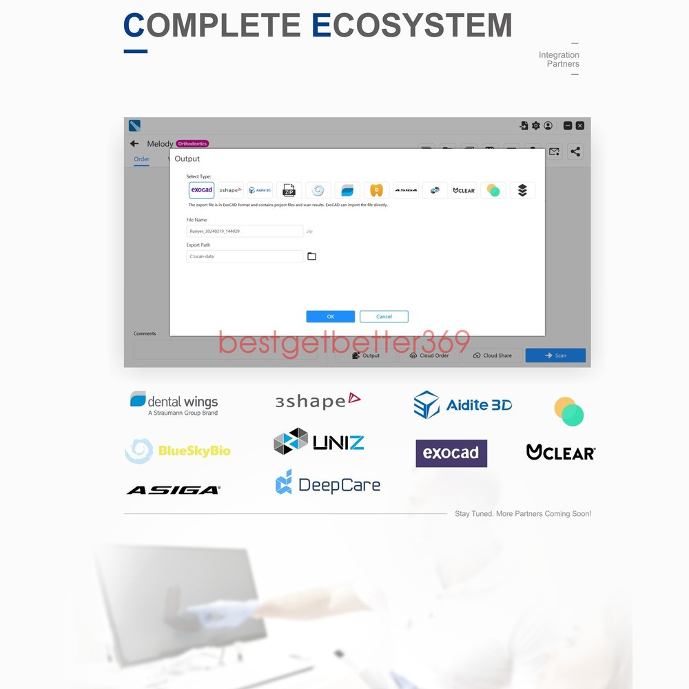 Dental Digital Impression Intraoral 3D Scanner Scanning Software CAD/CAM Process