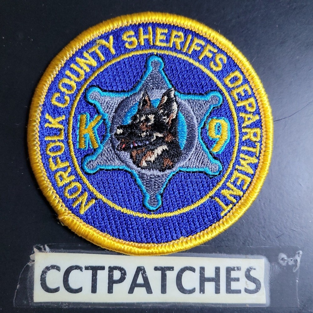 NORFOLK COUNTY, VIRGINIA SHERIFF K9 SHOULDER PATCH VA