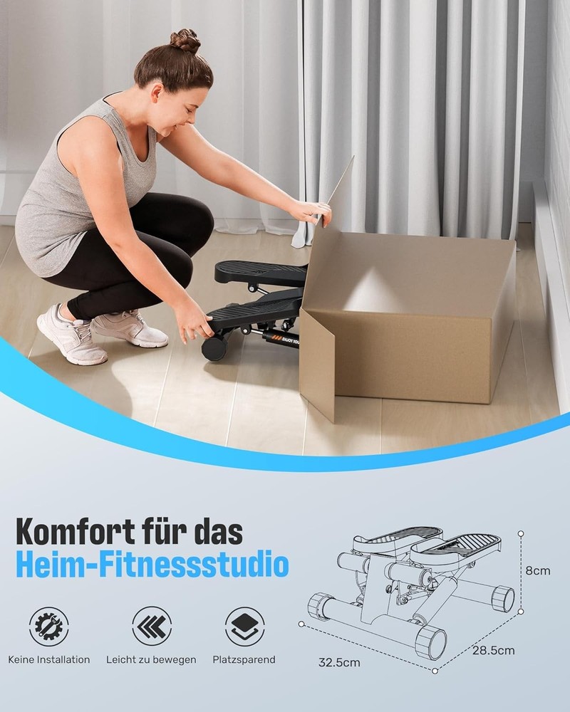 Stair Stepper,Twist/Mini Stepper Exercise at Home,Step Machine W/ Resistance