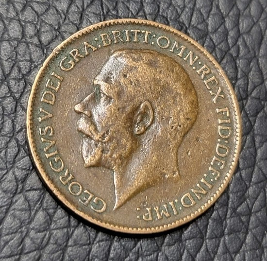 1914 Great Britain Farthing Coin