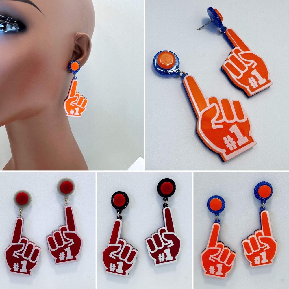 E1053 VER5989 Acrylic Drop dangle Post Earrings