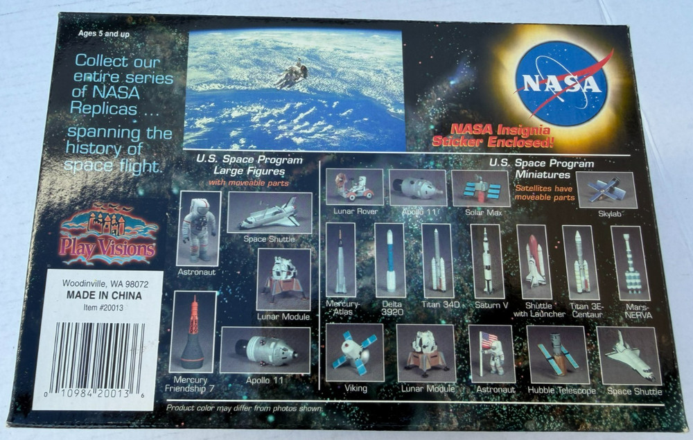 Play Visions U.S. Space Program Lunar Module NASA Replicas with Movable Parts