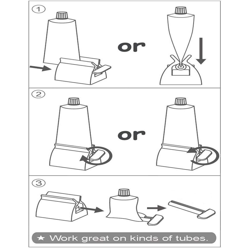 Toothpaste Tube Squeezers Roller - Manual Multi-colored