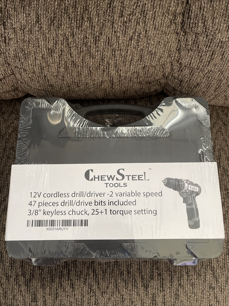 Chew Drill 12v Cordless Drill/Driver 47 Piece Drill Bits