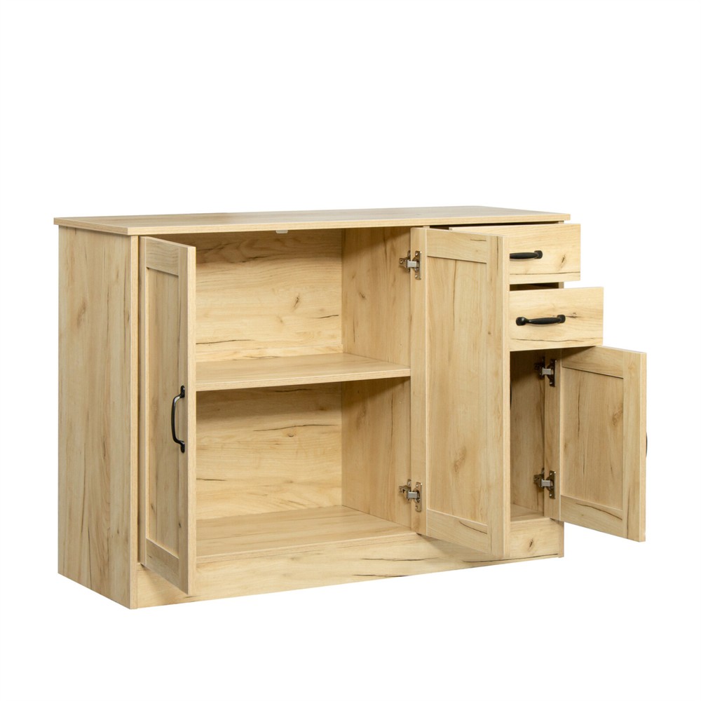 Modern Sideboard Buffet Storage Cabinet with 2 Doors and 2 Drawers for Entryway