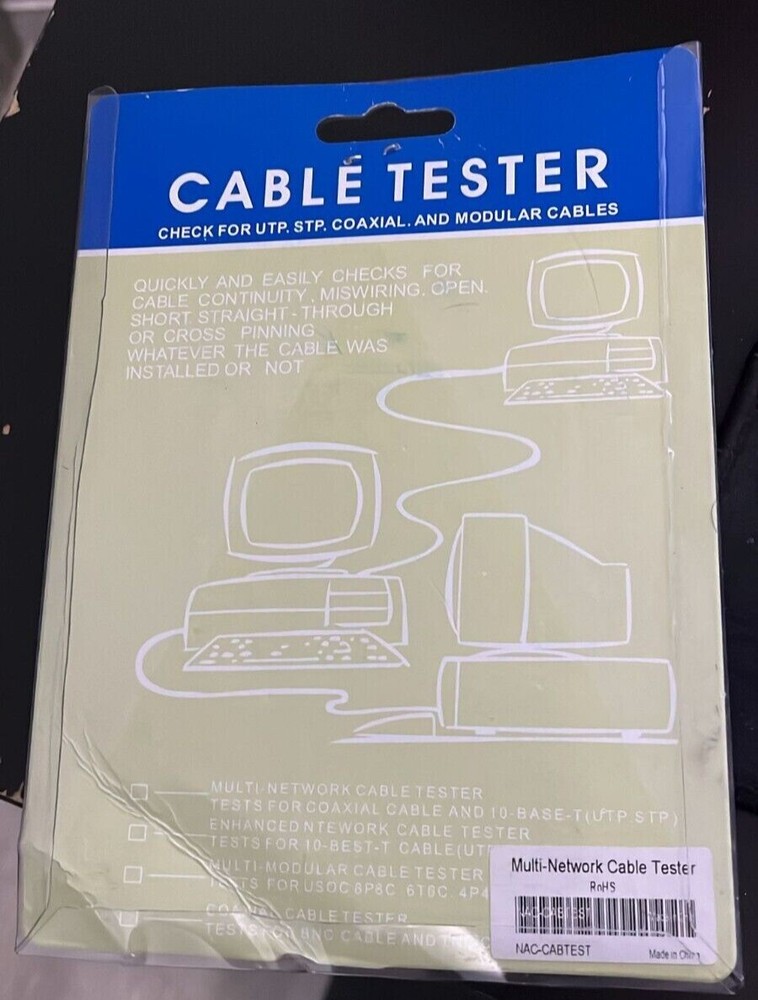 New NETWORK CABLE TESTER ST-45 New