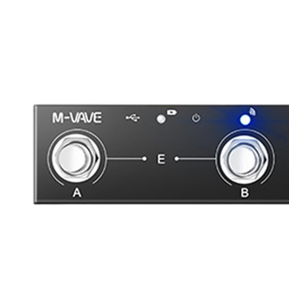 MIDI Foot Controller 4 Button Rechargeable Wireless for Devices Mac Android