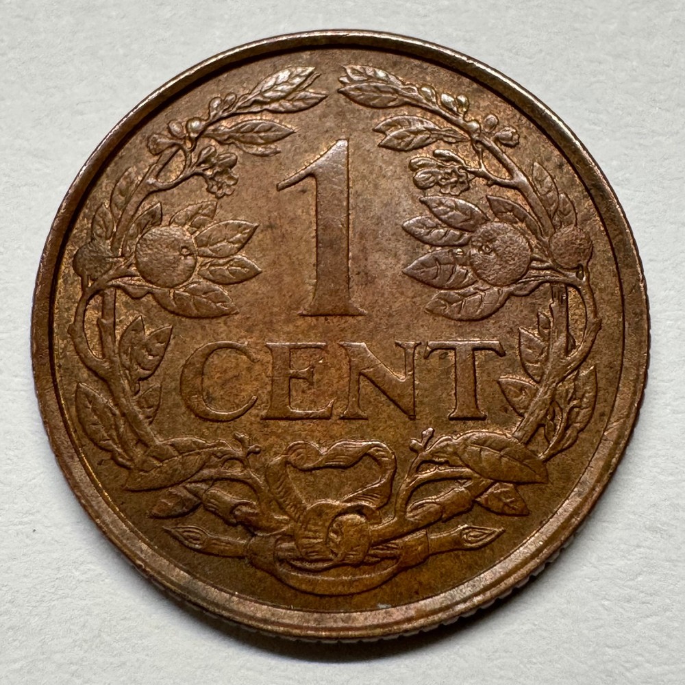 1963 Netherlands Antilles 1 Cent - Coin #D-021