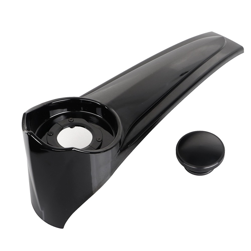 Gloss Black ABS Stretched Dash Panel Gas Tank Cap For Harley Electra Glide FLHTC