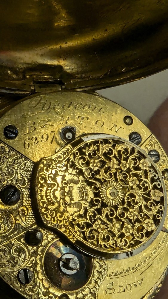 Samuel Deacon Pocket Watch/Clock circa 1797.