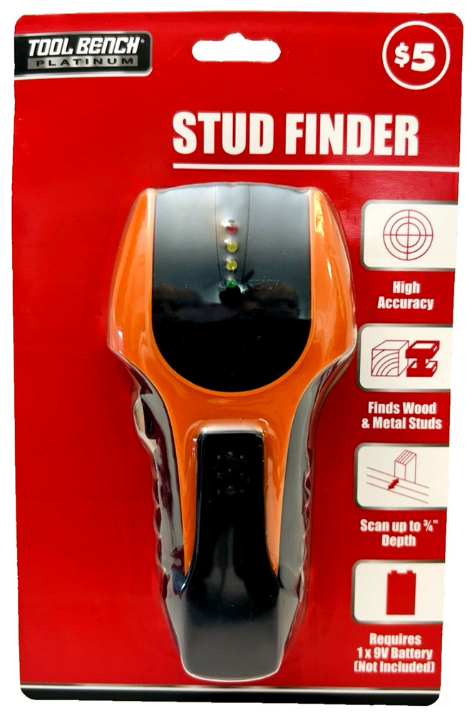 Tool Bench Platinum Battery Operated Stud Finder