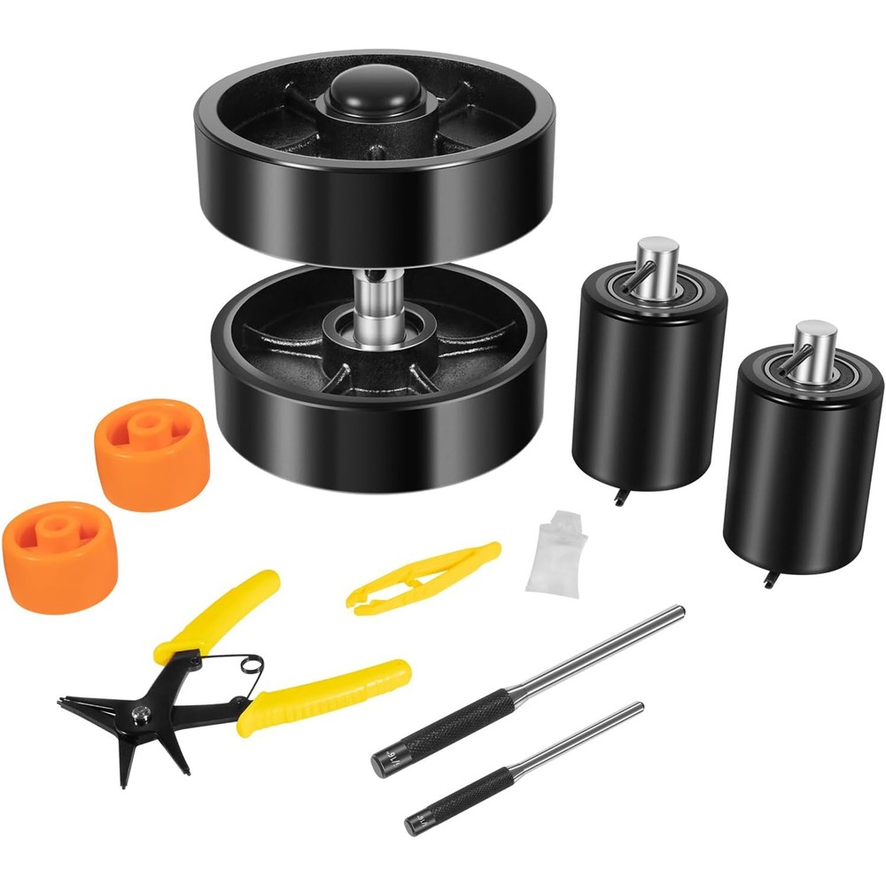 for Crown PTH50 Pallet Jack Full Replacement Kit Steering Wheels Front Load 7"x2
