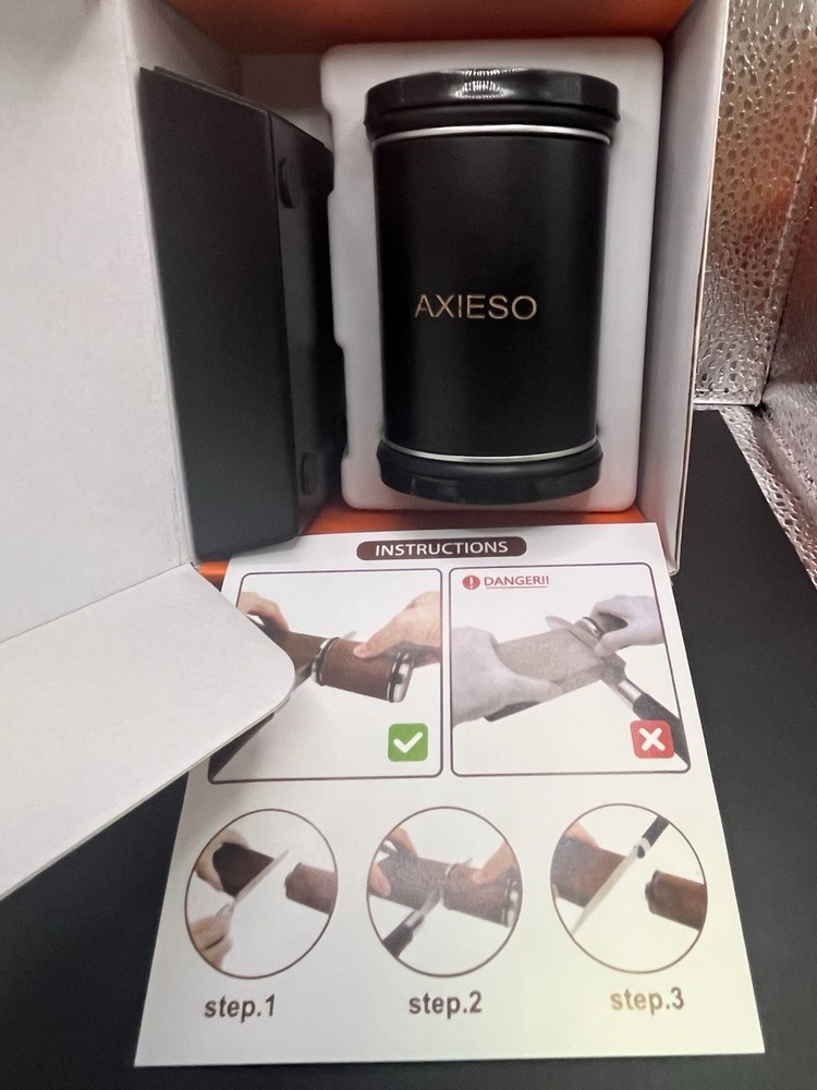 Rolling Knife Sharpener Kit - Roller Knife Sharpening Tool w/ Diamond & Ceramic