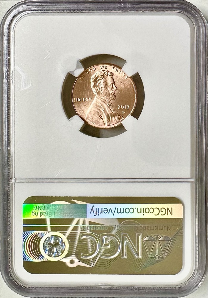 2017 P LINCOLN SHIELD CENT NGC MS68RD LINCOLN PORTRAIT LABEL