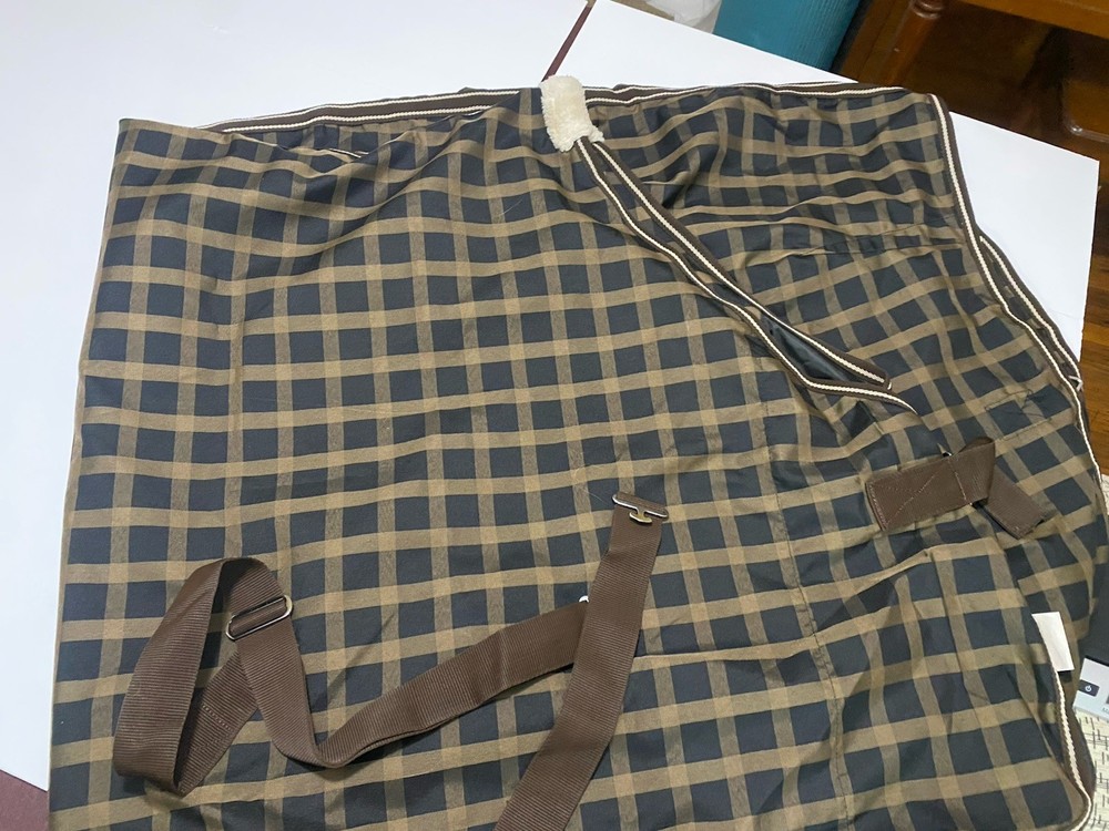 Black/Brown Stable Sheet Size 76 Horse Blanket