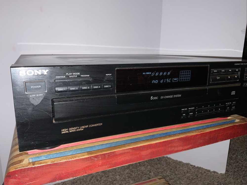 Sony CDP-C245 5-Disc Compact Disc Player | Fully Serviced & Tested - No Remote