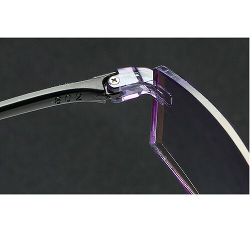 5Pair Rimless Bifocal Reading Glasses Tinted Blue Light Blocking Readers Glasses