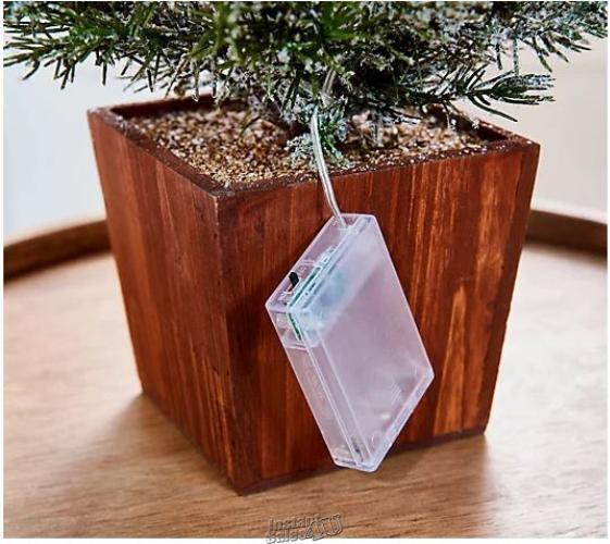 Home Reflections 37" Illuminated Flocked Potted Tree