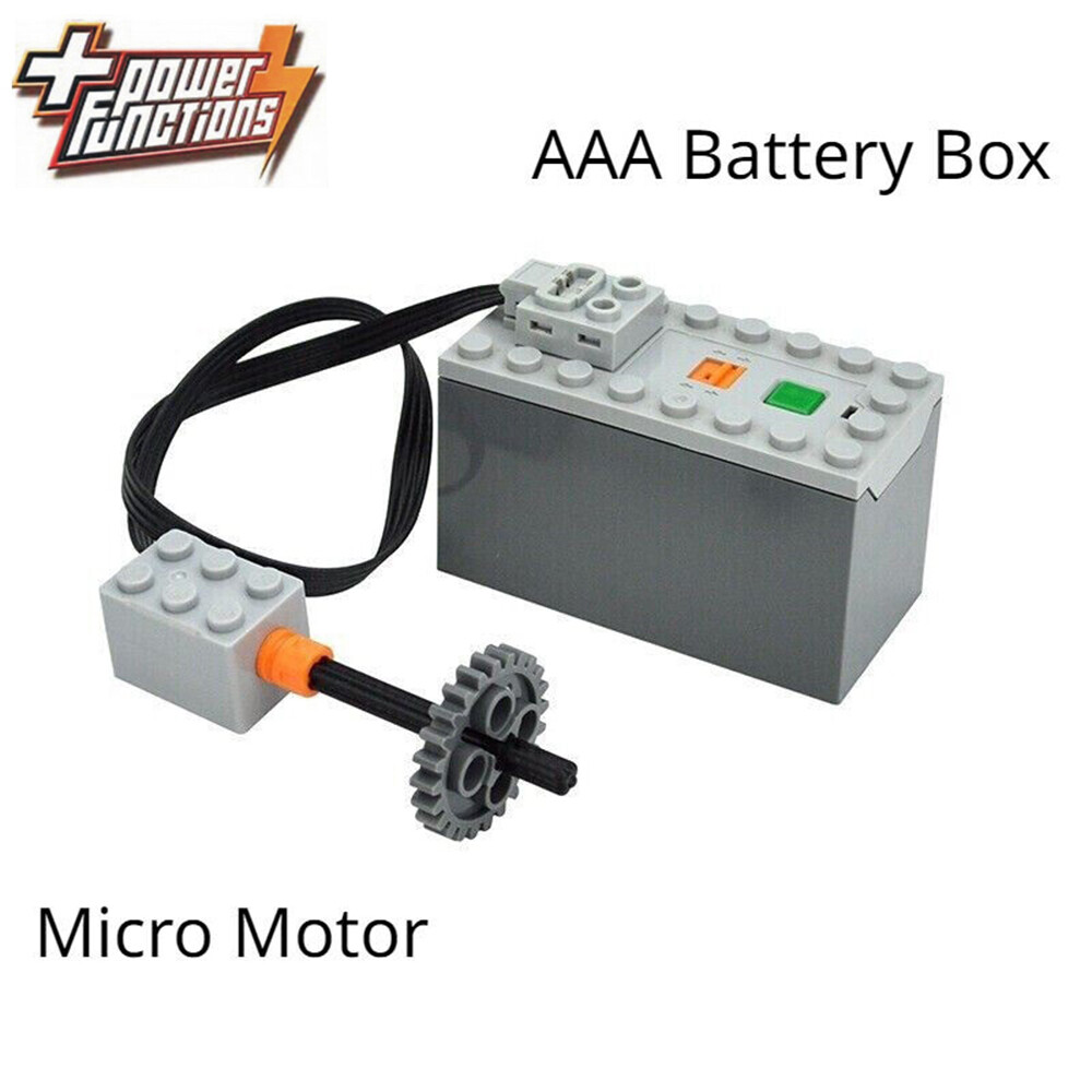 2pcs Lego Technic Micro Motor + AAA Battery Box Power Function Building Blocks